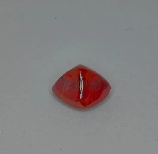 11.90ct Natural Fanta Garnet Square Cut Loose Gemstone From Nigeria — view 2